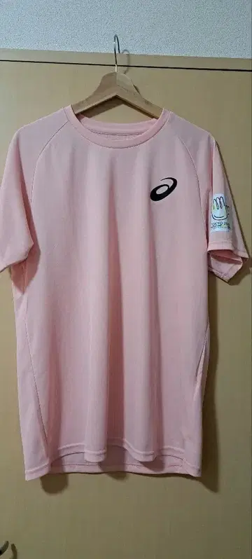 데프린림픽 2025 자원봉사 셔츠 ASICS 핑크 반팔