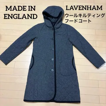 [ MADE IN ENGLAND ] LAVENHAM 울 퀼팅 후드 코트