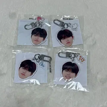 treasure 박정우 얼굴 아크릴 키링 희로애락 세트