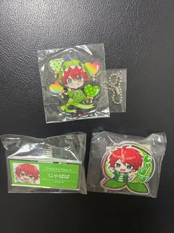 컬러풀 피치  캡슐 토이 명찰 배지 아크릴 클립