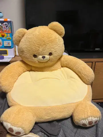 TITTO 크림색 곰 봉제 인형 대
