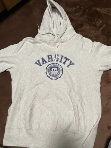 BEAMS VARSITY 두꺼운 원단 후드티