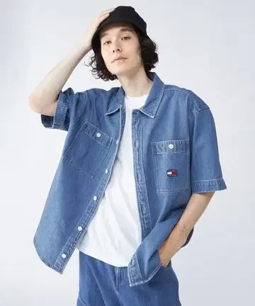 타미진스 데님 스케이트 셔츠 S