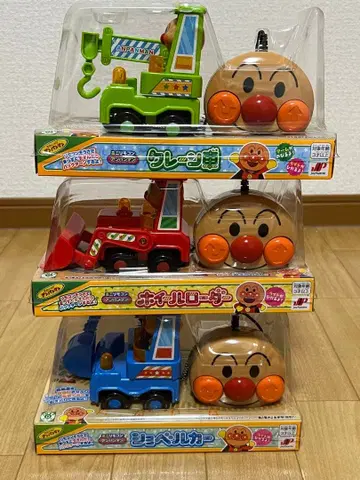 호빵맨 크레인 자동차 휠 로더 셔블카