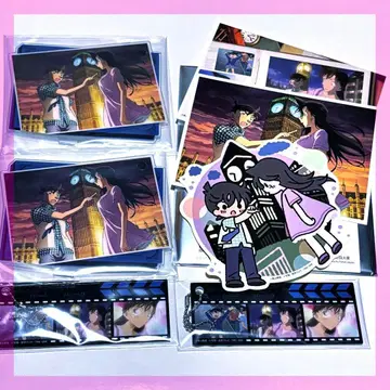 명탐정 코난 세가 럭키 쿠지 5점 메모리얼 컷 신이치&란