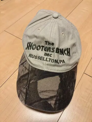 The Shooters Bench 자수 캡 베이지 리얼 트리