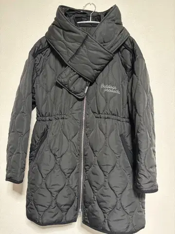 VIS OUTDOOR PRODUCTS 콜라보 머플러 포함 퀼팅 블루종