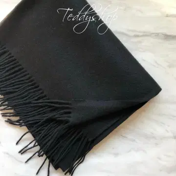 최고급 캐시미어 100% 대형 스톨 블랙