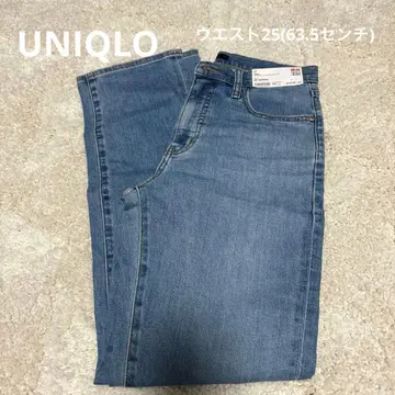 유니클로 UNIQLO 슬림 스트레이트 하이라이즈 청바지 25 여성용