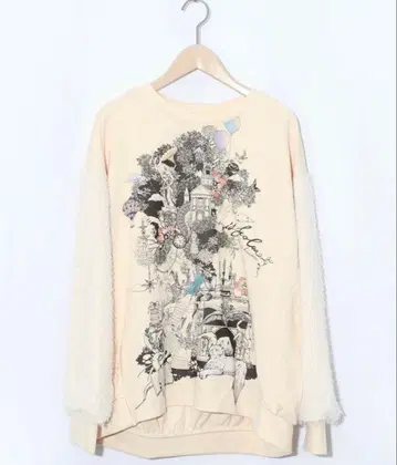 이즈스칼라 553248: 프린지 쉬폰 절개 쭈리 풀오버