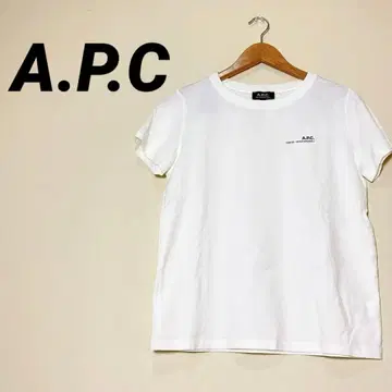 N95-2 A.P.C. 화이트 티셔츠 S 사이즈 원포인트 로고