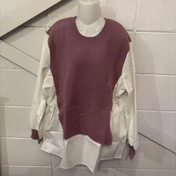 진즈팩토리 셔츠와 니트 베스트 도킹 타입