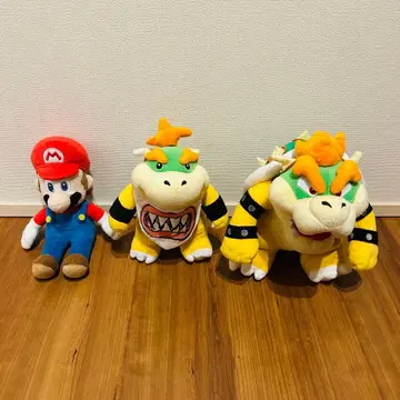 산에이 무역 슈퍼 마리오 마리오 쿠파 쿠파 Jr. 봉제 인형 3세트