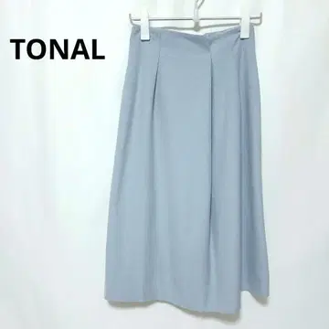 토널 스커트 풀오버 셋업 가능 블루 그레이