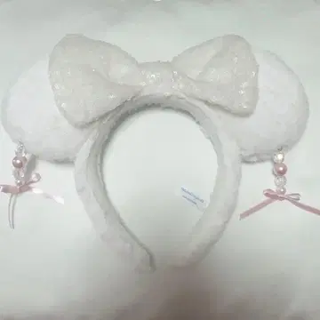 참 포함 디즈니 화이트 머리띠