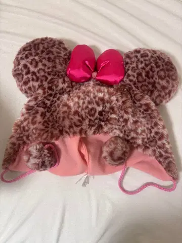 디즈니 미니 레오파드 무늬 캡