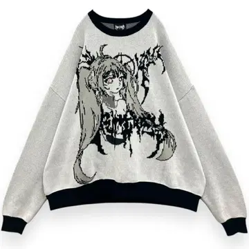 LOVE KILLER Pink humanoid Graphic knit