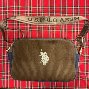 US POLO ASSN 숄더백 코듀로이