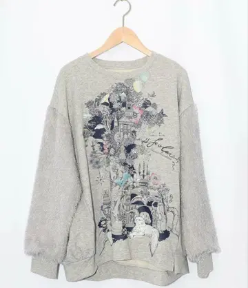 이즈스칼라 553248: 프린지 쉬폰 절개 쭈리 풀오버