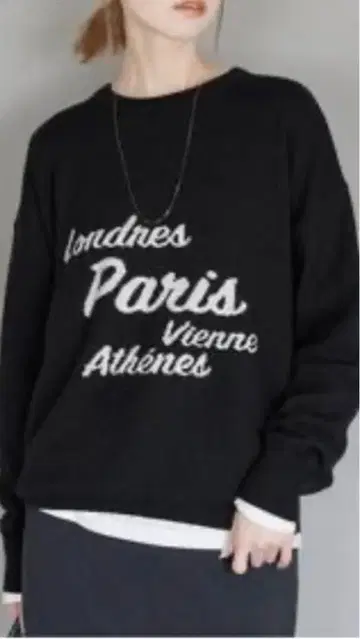 컨디션 최상 SLOBE IENA 로고 니트 블랙