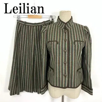 LA8881 레리안 스커트 셋업 브라운 울 폴리에스테르 9