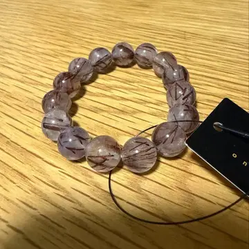 미사용 새상품 파워스톤 팔찌 레드 루틸 쿼츠