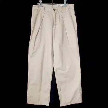[샘플] LOISIR/로와지르 코튼 팬츠/와이드 치노 팬츠
