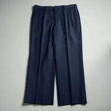 유즈드 구제 의류 투 턱 울 슬랙스 캐시미어 혼방 이탈리아제 원단 네이비