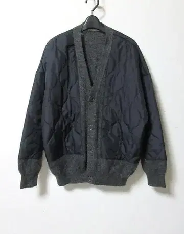 SOFTHYPHEN 소프트 하이픈 퀼팅 모헤어 가디건