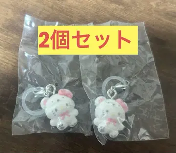 산리오 가챠가챠 복슬복슬 스노우 키티