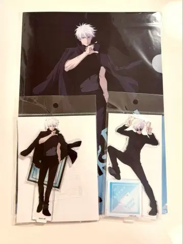 주술회전 전시회 애니메이션 고죠 사토루 아크릴 스탠드 클리어 파일