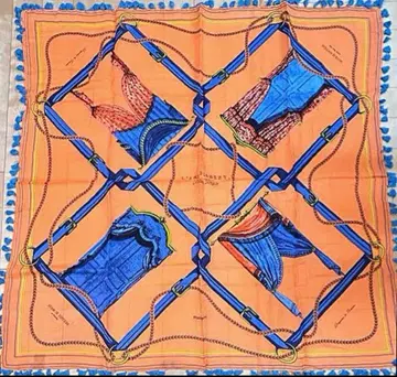 미사용 새상품 manipuri 커튼 모티브 코튼 실크 스톨 폼폼