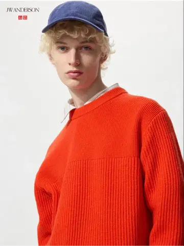 UNIQLO and JW ANDERSON 리브 크루넥 스웨터/긴팔