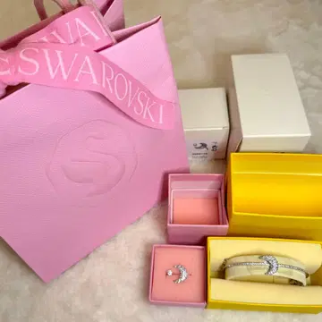 [ SWAROVSKI ] 스와로브스키 Luna 뱅글 오픈 반지