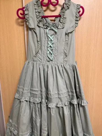 Chalmitre 그린 슬리브리스 원피스