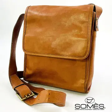 소메스 안장 천연 가죽 호스 가죽 숄더백 마구 장인 핸드크라프트