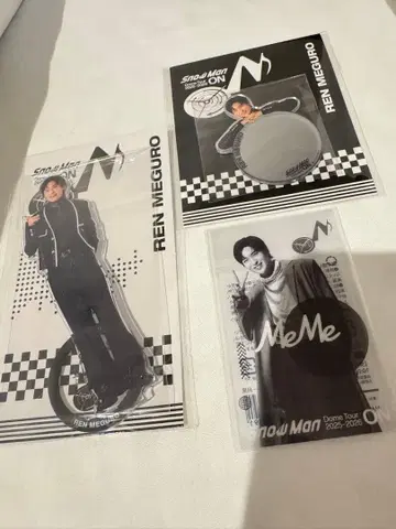 SnowMan 메구로 렌 아크릴 스탠드 & 미러 스티커 & 클리어 스티커