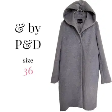 앤 바이 핑키앤다이안 [ 36 ] 롱 코트 후드 아우터 데이트