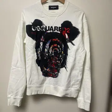 DSQUARED2 화이트 맨투맨 M