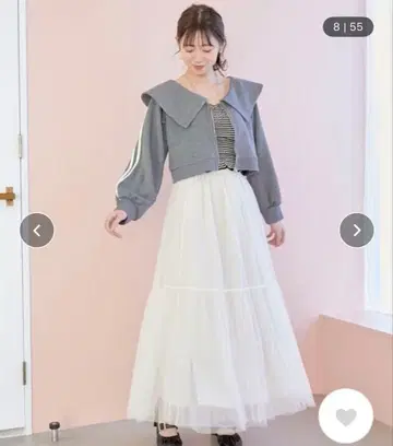 MAJESTIC LEGON 볼륨 샤샤 스커트