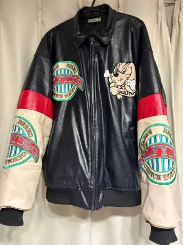 갈피 바시티 자켓 가죽 자켓 남성용