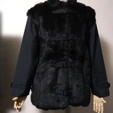 블랙 자켓 코트 L