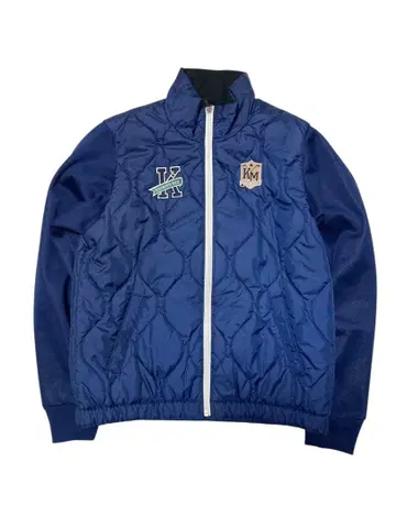 키스마크 골프 네이비 퀼팅 충전솜 자켓 골프