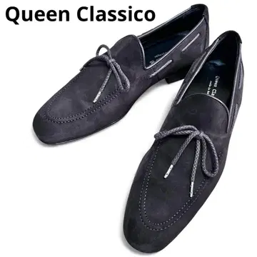 새상품급 Queen Classico 스웨이드 로퍼 25cm 드레스 슈즈