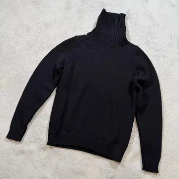 자노네 5G 게이지 터틀넥 니트 44 사이즈 블랙 울