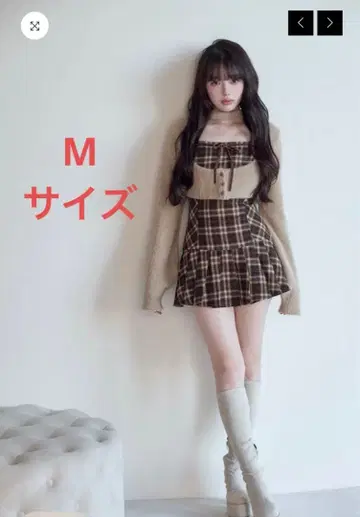 BunnyLis 체크 미니 원피스