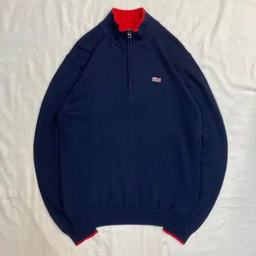 Vintage NAPAPJIRI Harf zip knit sweater