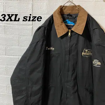 tri mountain 초 오버 사이즈 디트로이드 자켓 블랙