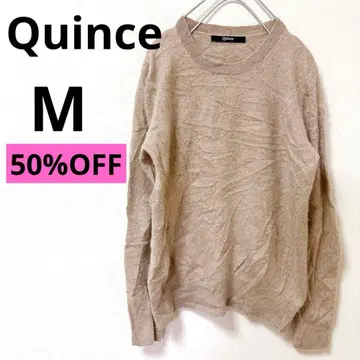 SALE Quince [ M ] 베이지 캐시미어 스웨터