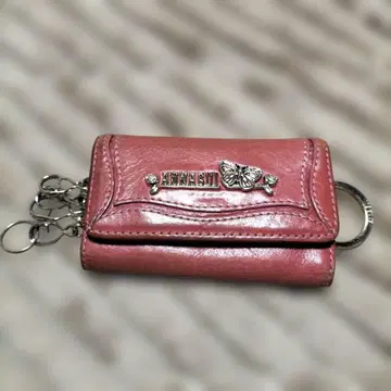 ANNA SUI 브라운 계열 가죽 키케이스